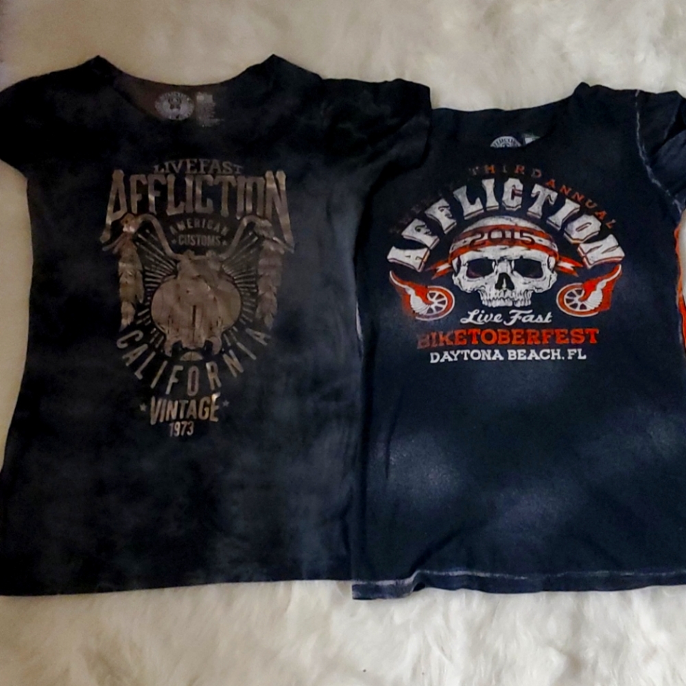 Bundle of two women's Affliction tops